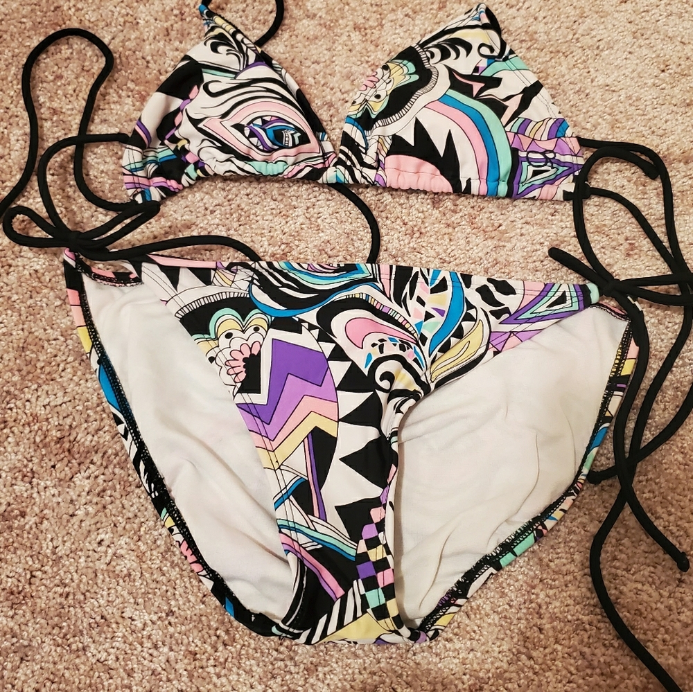 Op multicolored bikini